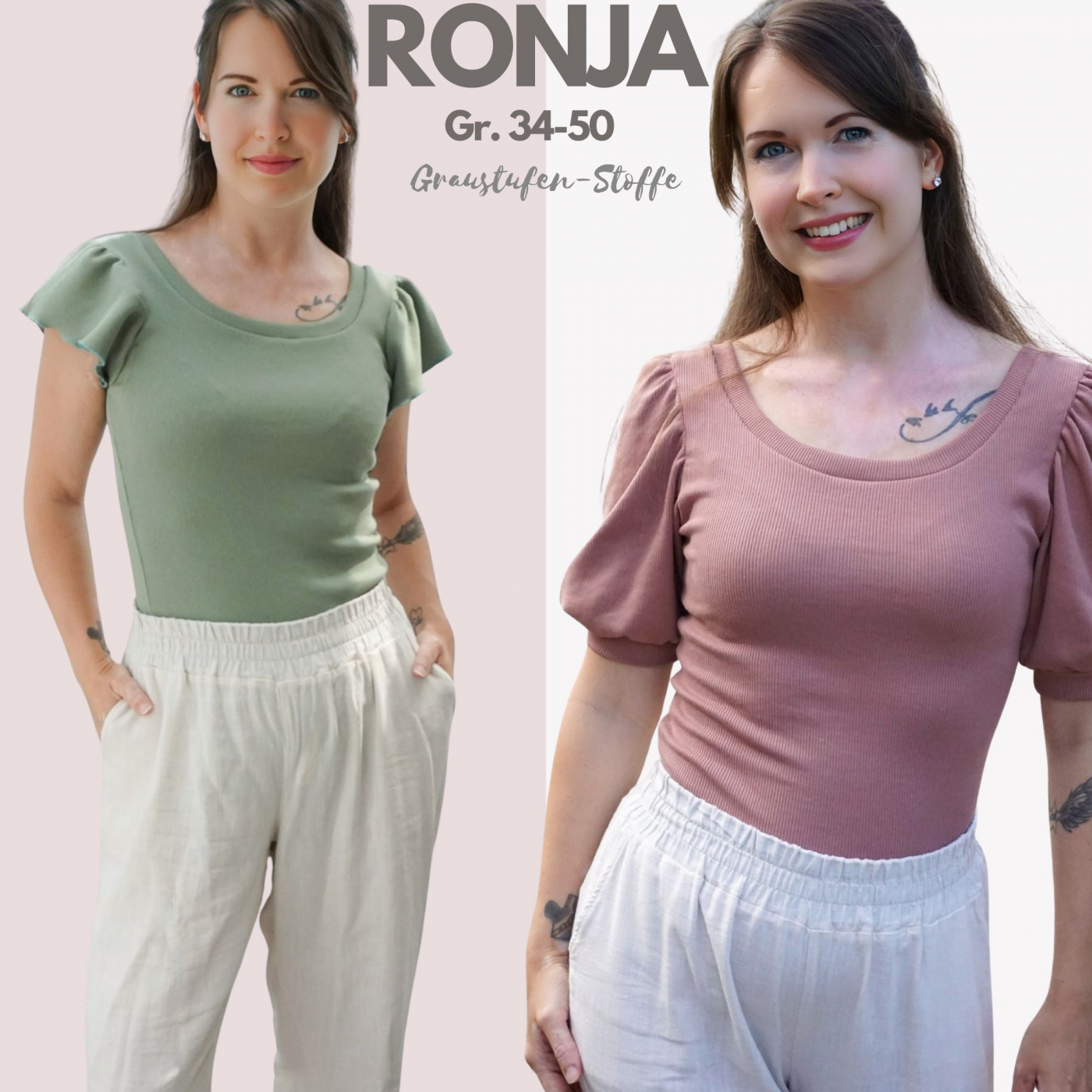 PDF-Schnittmuster: Kleid Hailey in den Gr. 34 - 50